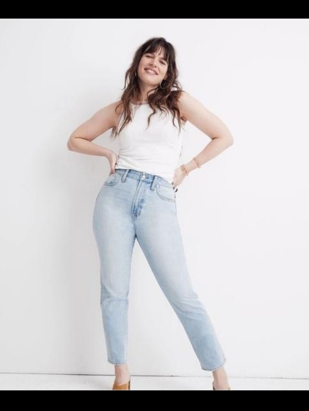 Madewell The Curvy Perfect Vintage Jeans Light Wash High Rise Size 31